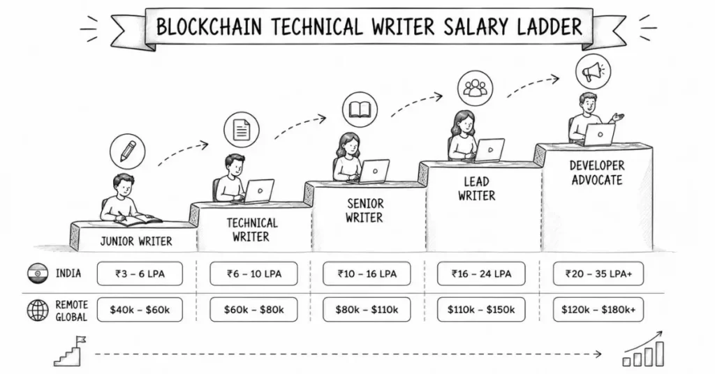 blockchain technical writer salary