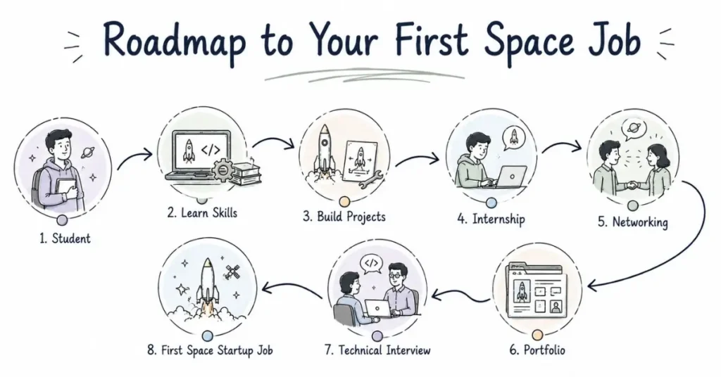 Space career roadmap. | FLM | FrontlinesEduTech