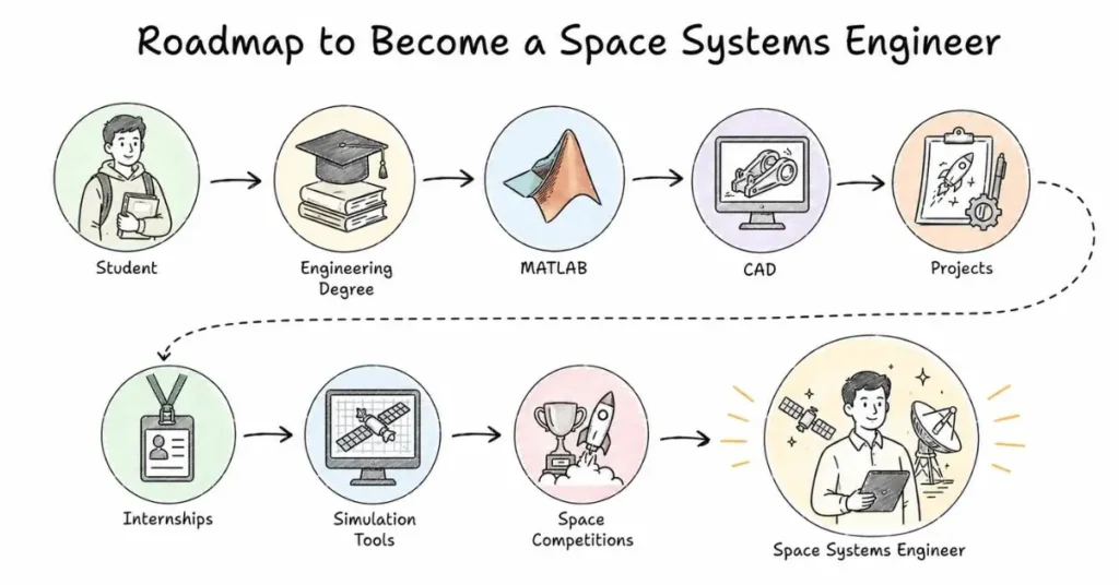 Space Systems Engineer Career roadmap. | FLM | FrontlinesEduTech
