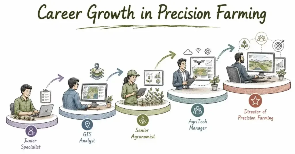 Career growth path in precision farming and AgriTech. | FLM | FrontlinesEduTech |