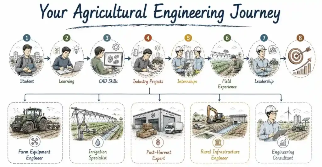 Agricultural Engineering Career roadmap for future engineers in India. | FLM | FrontlinesEduTech |
