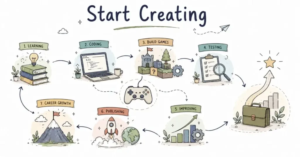 Game Developer Career growth journey. | FLM | FrontlinesEduTech