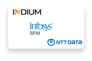 Indium, Infosys BPM and NTT Data Flm pro Network walk - in Drives
