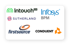IntouchCX, Sutherland, First source, Infosys BPM and Conduent flm walk-in Drives