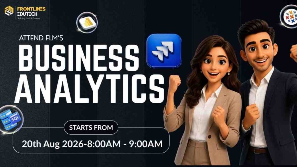 Business Analytics With Ai Course in telugu | flm | frontlines edutech