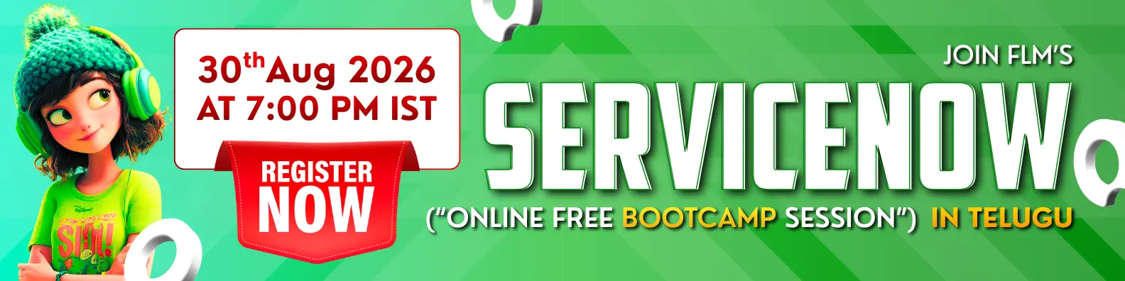 ServiceNow course in telugu Bootcamp | Frontlinesedutech | FLM