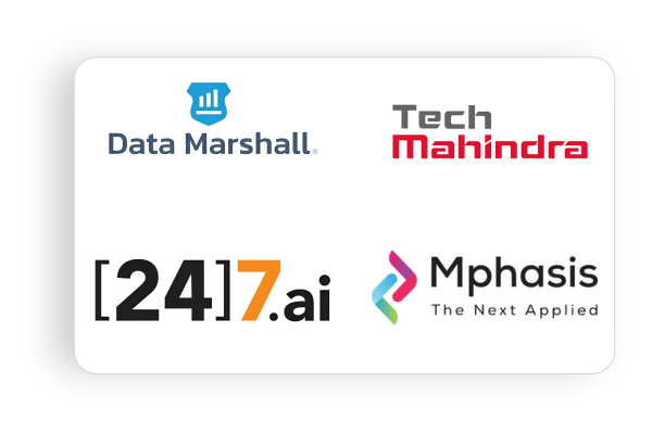 Data Marshall, Tech Mahindra, 24 7 ai and Mphasis Flm Walk-in Drives