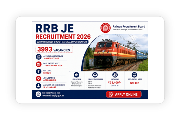 RRB JE Notification