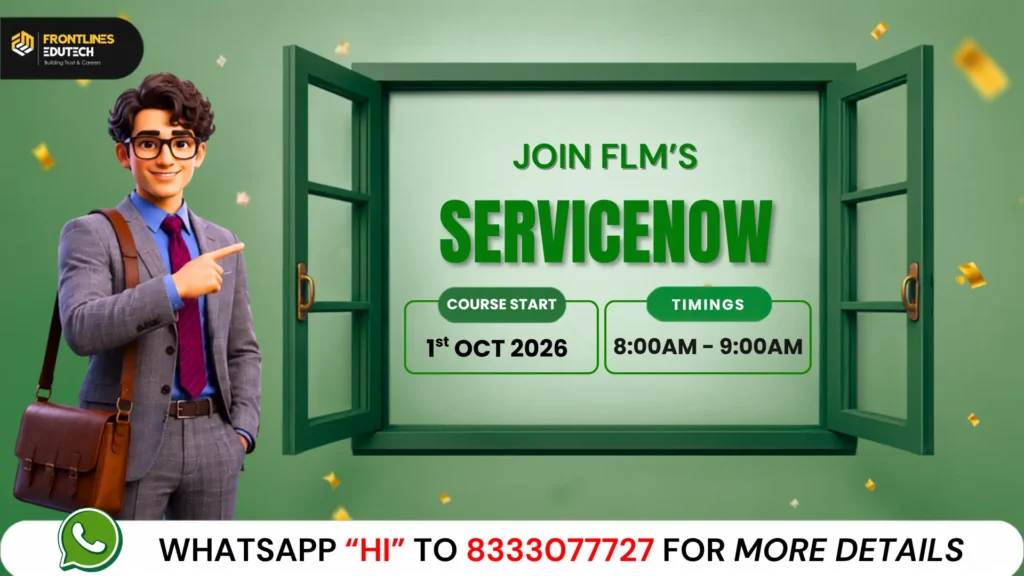 Service Now Course In Telugu | FLM | FrontlinesEdutech