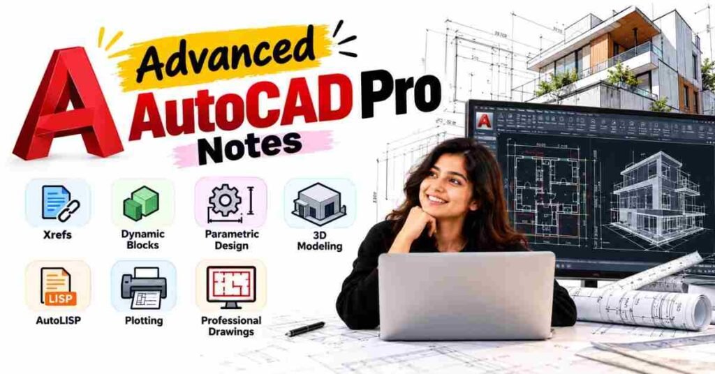 Advanced AutoCAD Pro notes | frontlinesedutech | FLM