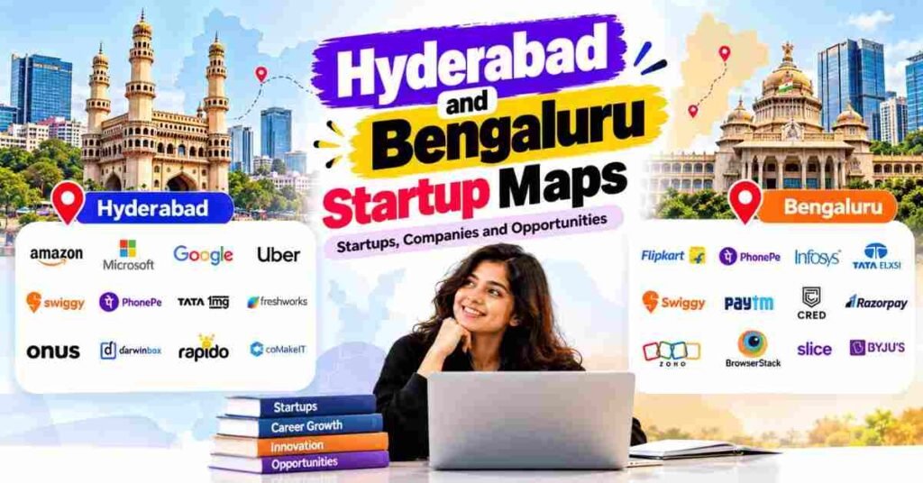 Hyderbad & Benhaluru Startup Maps | frontlinesedutech | FLM