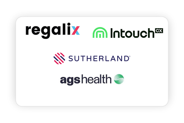 Sutherland, AGS Health, Regalix and Intouch CX Flm Walk-in Drives