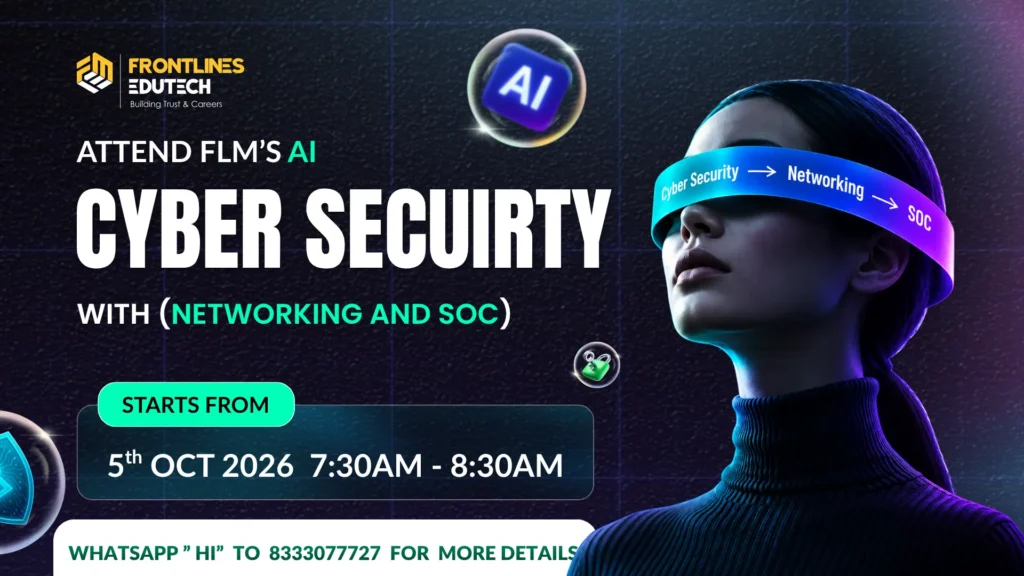 AI Cyber Security with (Networking and SOC) | FLM | Frontlines edutech