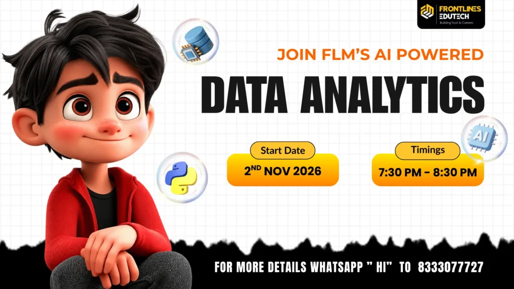 data analytics course in telugu | flm | frontlines edutech