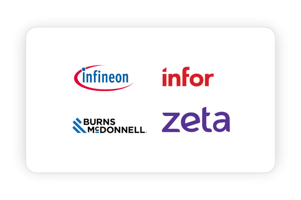 Infineon, Infor, Zeta and Burns & Mcdonnell