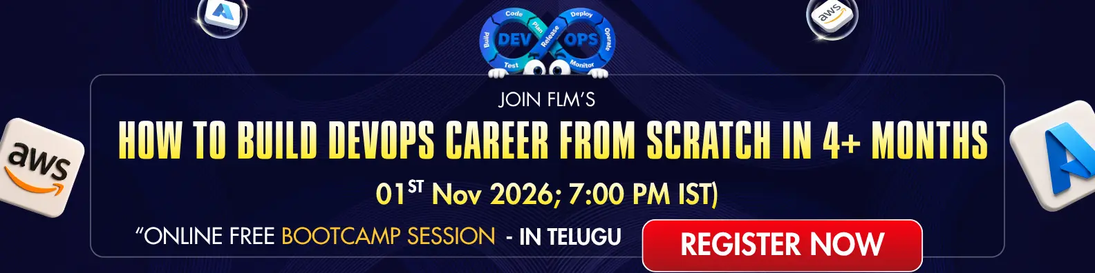 DevOps with multi cloud course in telugu bcamp | FLM | Frontlinesedutech