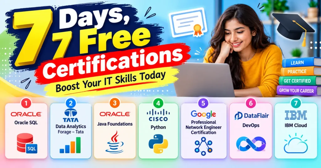 7 Days, 7 Free Certifications